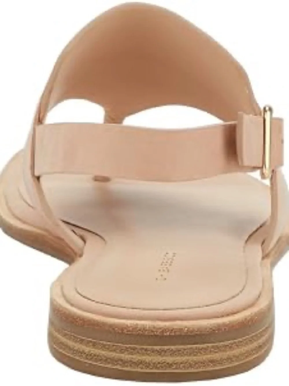 G.H. Bass & Co. Nude Beige Maddie Flat Slingback Sandal Sz 7